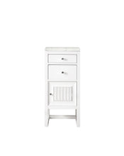 Load image into Gallery viewer, Athens 15&quot; Cabinet w/ Drawers &amp; Door, Glossy White w/ 3 CM Eternal Jasmine Pearl Quartz Top