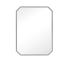 Rohe 30" Octagon Mirror, Matte Black