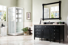 Load image into Gallery viewer, Brittany 60&quot; Single Vanity, Black Onyx, w/ 3 CM Eternal Marfil Quartz Top