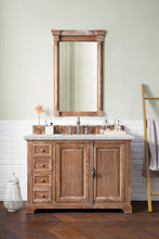 Load image into Gallery viewer, Providence 48&quot; Single Vanity Cabinet, Driftwood, w/ 3 CM Eternal Jasmine Pearl Quartz Top
