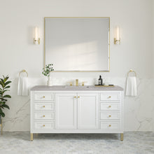 Load image into Gallery viewer, Chicago 60&quot; Single Vanity, Glossy White w/ 3CM Eternal Serena Top