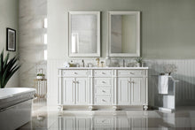 Load image into Gallery viewer, Bristol 72&quot; Double Vanity, Bright White, w/ 3 CM Arctic Fall Solid Surface Top