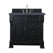 Load image into Gallery viewer, Brookfield 36&quot; Single Vanity, Antique Black w/ 3 CM Charcoal Soapstone Quartz Top