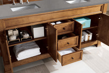 Load image into Gallery viewer, Bathroom Vanities Outlet Atlanta Renovate for LessBrookfield 72&quot; Double Vanity, Country Oak w/ 3 CM Grey Expo Quartz Top