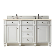 Load image into Gallery viewer, Bristol 60&quot; Double Vanity, Bright White, w/ 3 CM Eternal Marfil Quartz Top