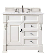Load image into Gallery viewer, Brookfield 36&quot; Single Vanity, Bright White w/ 3 CM Arctic Fall Solid Surface Top