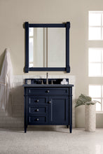Load image into Gallery viewer, Brittany 36&quot; Victory Blue Single Vanity w/ 3 CM Charcoal Soapstone Quartz Top