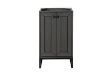 Load image into Gallery viewer, Chianti 20&quot; Single Vanity Cabinet, Mineral Grey, Matte Black