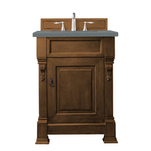 Load image into Gallery viewer, Brookfield 26&quot; Single Vanity, Country Oak w/ 3 CM Cala Blue Quartz Top