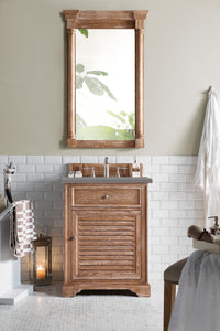 Savannah 26" Single Vanity Cabinet, Driftwood, w/ 3 CM Grey Expo Quartz Top