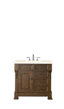 Load image into Gallery viewer, Brookfield 36&quot; Single Vanity, Country Oak w/ 3 CM Eternal Marfil Quartz Top