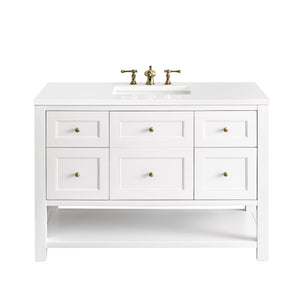 Breckenridge 48" Single Vanity, Bright White