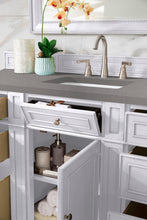 Load image into Gallery viewer, Bathroom Vanities Outlet Atlanta Renovate for LessBristol 60&quot; Single Vanity, Bright White, w/ 3 CM Grey Expo Quartz Top