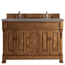 Load image into Gallery viewer, Brookfield 72&quot; Double Vanity, Country Oak w/ 3 CM Grey Expo Quartz Top