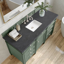 Load image into Gallery viewer, Bathroom Vanities Outlet Atlanta Renovate for LessBrittany 60&quot; Single Vanity, Smokey Celadon w/ 3CM Charcoal Soapstone Top