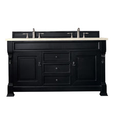 Load image into Gallery viewer, Brookfield 60&quot; Double Vanity, Antique Black w/ 3 CM Eternal Marfil Quartz Top