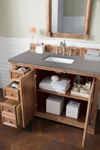 Load image into Gallery viewer, Bathroom Vanities Outlet Atlanta Renovate for LessProvidence 48&quot; Single Vanity Cabinet, Driftwood, w/ 3 CM Grey Expo Quartz Top