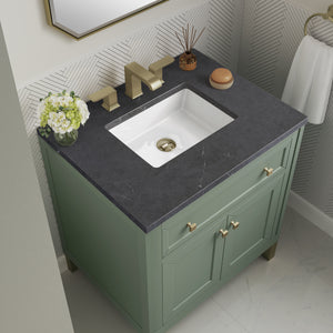 Bathroom Vanities Outlet Atlanta Renovate for LessChicago 30" Single Vanity, Smokey Celadon w/ 3CM Charcoal Soapstone Top