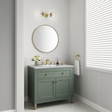 Load image into Gallery viewer, Chicago 36&quot; Single Vanity, Smokey Celadon w/ 3CM Ethereal Noctis Top
