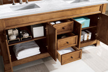 Load image into Gallery viewer, Bathroom Vanities Outlet Atlanta Renovate for LessBrookfield 72&quot; Double Vanity, Country Oak w/ 3 CM Arctic Fall Solid Surface Top