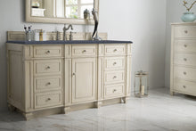 Load image into Gallery viewer, Bristol 60&quot; Single Vanity, Vintage Vanilla, w/ 3 CM Charcoal Soapstone Quartz Top