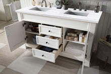 Load image into Gallery viewer, Bathroom Vanities Outlet Atlanta Renovate for LessBrookfield 60&quot; Double Vanity, Bright White w/ 3 CM Arctic Fall Solid Surface Top