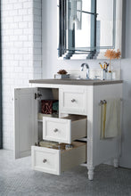 Load image into Gallery viewer, Bathroom Vanities Outlet Atlanta Renovate for LessCopper Cove Encore 30&quot; Single Vanity, Bright White w/ 3 CM Grey Expo Quartz Top