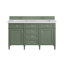 Load image into Gallery viewer, Brittany 60&quot; Double Vanity, Smokey Celadon w/ 3CM Arctic Fall Top