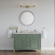 Load image into Gallery viewer, Chicago 48&quot; Single Vanity, Smokey Celadon w/ 3CM Eternal Serena Top