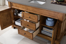 Load image into Gallery viewer, Bathroom Vanities Outlet Atlanta Renovate for LessBrookfield 60&quot; Single Vanity, Country Oak w/ 3 CM Grey Expo Quartz Top