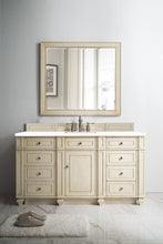 Load image into Gallery viewer, Bristol 60&quot; Single Vanity, Vintage Vanilla, w/ 3 CM Classic White Quartz Top