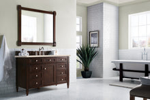 Load image into Gallery viewer, Brittany 48&quot; Burnished Mahogany Single Vanity w/ 3 CM Eternal Marfil Quartz Top