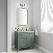Load image into Gallery viewer, Chicago 30&quot; Single Vanity, Smokey Celadon w/ 3CM Carrara Marble Top