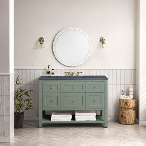 Breckenridge 48" Single Vanity, Smokey Celadon w/ 3CM Charcoal Soapstone Top