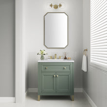 Load image into Gallery viewer, Chicago 30&quot; Single Vanity, Smokey Celadon w/ 3CM White Zeus Top