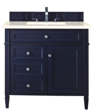 Load image into Gallery viewer, Brittany 36&quot; Victory Blue Single Vanity w/ 3 CM Eternal Marfil Quartz Top