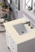 Load image into Gallery viewer, Palisades 30&quot; Single Vanity, Bright White, w/ 3 CM Eternal Marfil Quartz Top