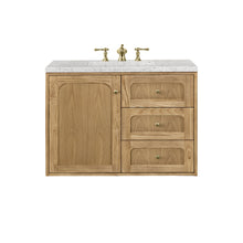 Load image into Gallery viewer, Laurent 36&quot; Single Vanity, Light Natural Oak w/ 3CM Eternal Jasmine Pearl Top