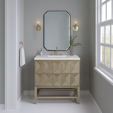 Load image into Gallery viewer, Emmeline 36&quot; Single Vanity, Pebble Oak w/ 3CM Arctic Fall Top