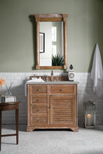 Load image into Gallery viewer, Savannah 36&quot; Single Vanity Cabinet, Driftwood, w/ 3 CM Eternal Serena Quartz Top