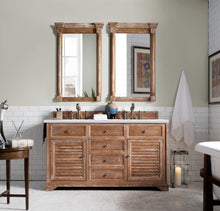Load image into Gallery viewer, Savannah 60&quot; Driftwood Double Vanity w/ 3 CM Arctic Fall Solid Surface Top