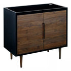 36" Bivins Java/Black Vanity Base -All Wood-