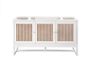 Athens 60" Single Vanity Cabinet , Glossy White