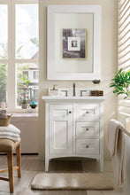 Load image into Gallery viewer, Palisades 30&quot; Single Vanity, Bright White w/ 3 CM Arctic Fall Solid Surface Top