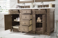 Load image into Gallery viewer, Bathroom Vanities Outlet Atlanta Renovate for LessBristol 60&quot; Double Vanity, Whitewashed Walnut, w/ 3 CM Classic White Quartz Top