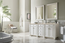 Load image into Gallery viewer, Bristol 72&quot; Double Vanity, Bright White, w/ 3 CM Eternal Marfil Quartz Top