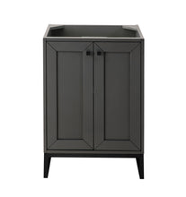 Load image into Gallery viewer, Chianti 24&quot; Single Vanity Cabinet, Mineral Grey, Matte Black