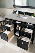 Load image into Gallery viewer, Brittany 48&quot; Black Onyx Single Vanity w/ 3 CM Eternal Serena Quartz Top