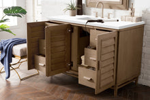 Load image into Gallery viewer, Portland 48&quot; Single Vanity Whitewashed Walnut, w/ 3 CM White Zeus Quartz Top