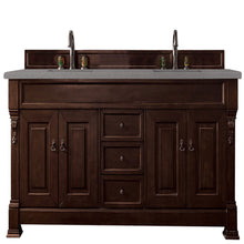 Load image into Gallery viewer, Brookfield 72&quot; Double Vanity, Burnished Mahogany w/ 3 CM Grey Expo Quartz Top